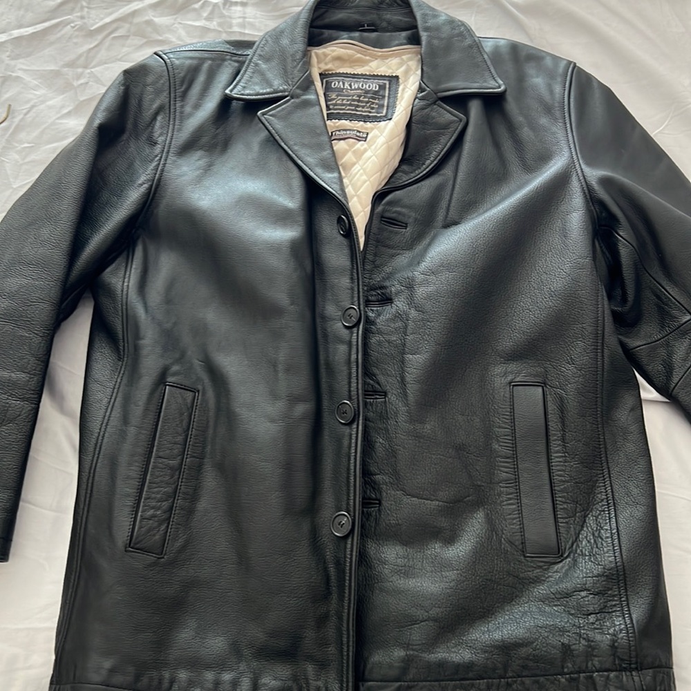 Men’s Large Oakwood Classic Leather Jacket